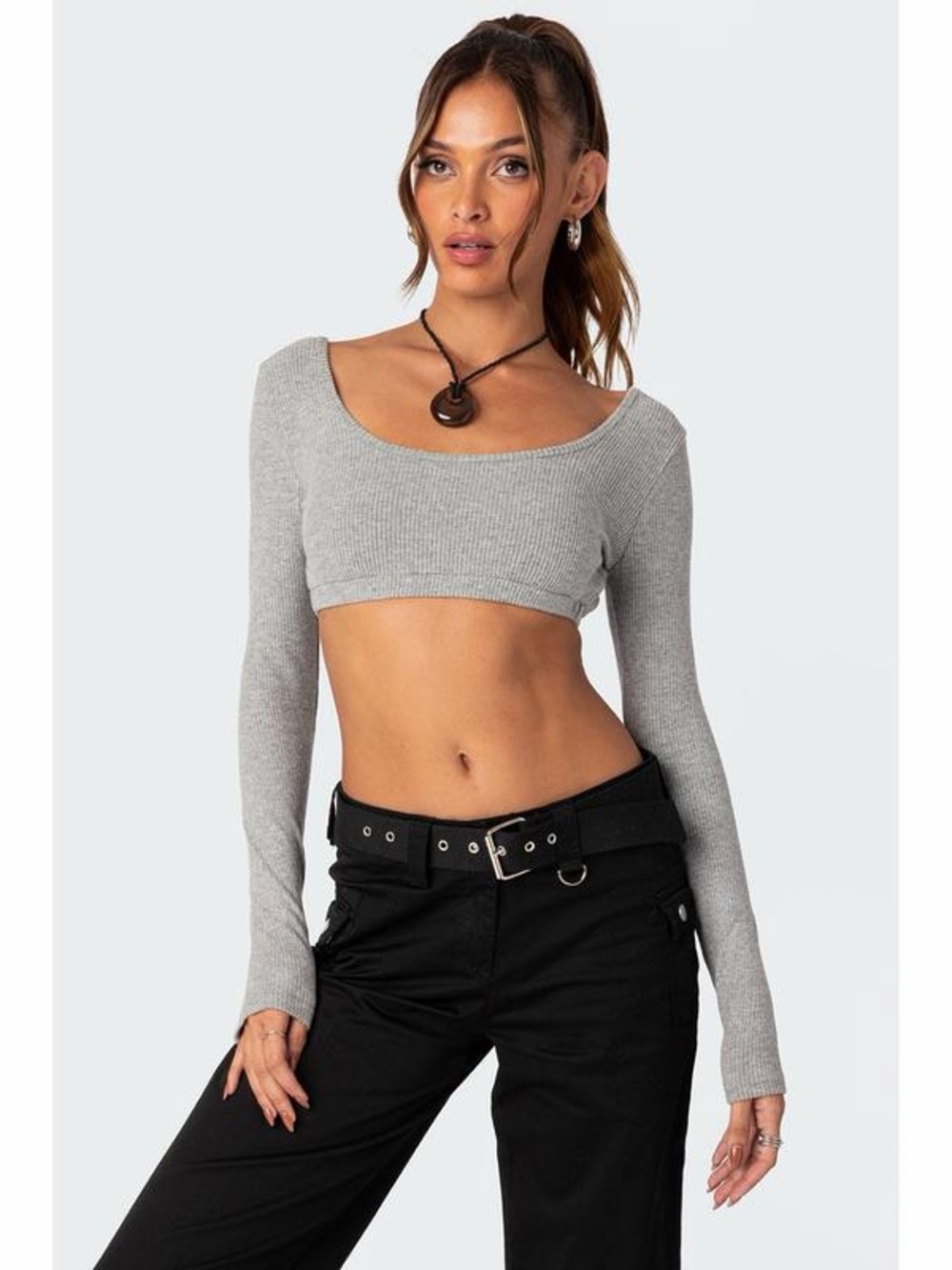 EDIKTED Sydney Open Back Crop Too